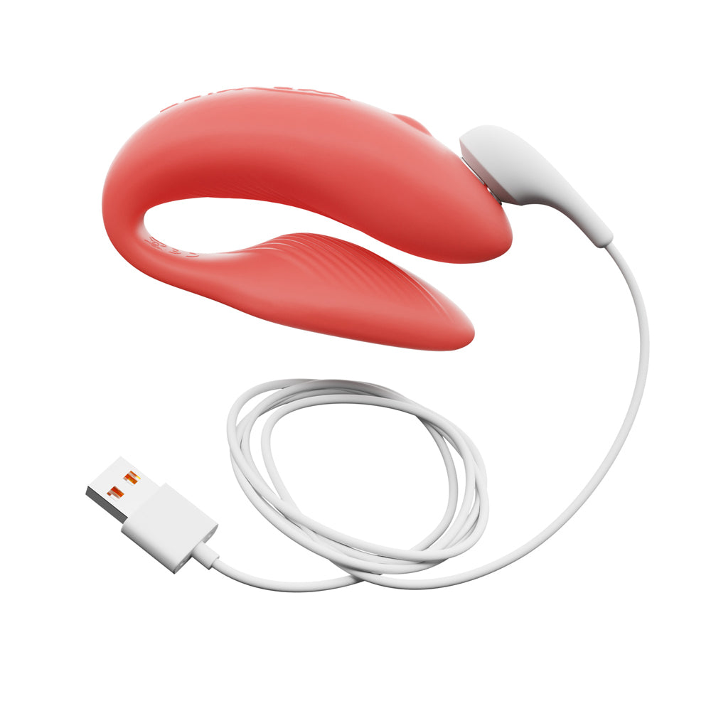 We-Vibe Chorus Rechargeable Remote-Controlled Silicone Couples Vibrator Crave Coral - Fantasies Boutique