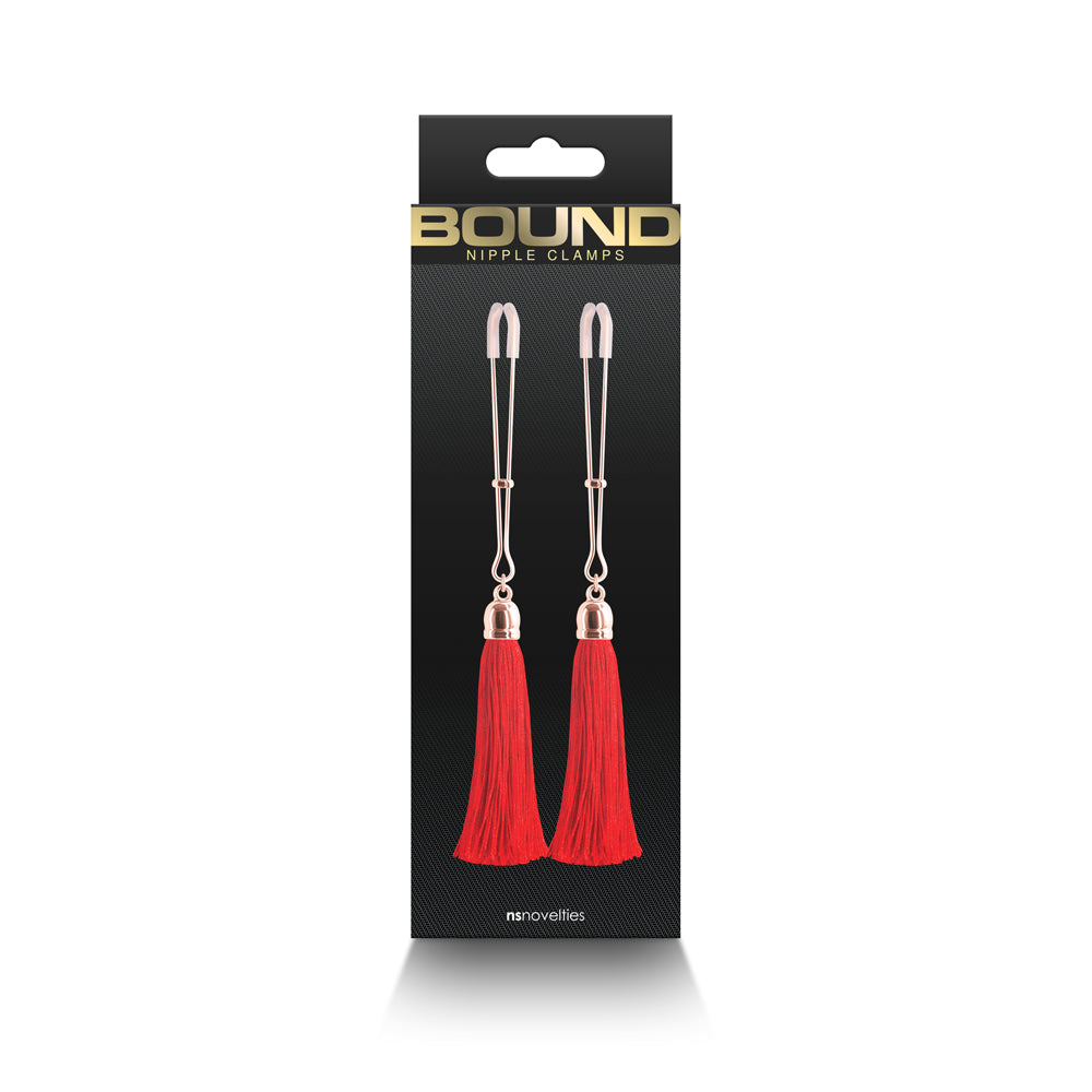 Bound Nipple Clamps T1 Red - Fantasies Boutique