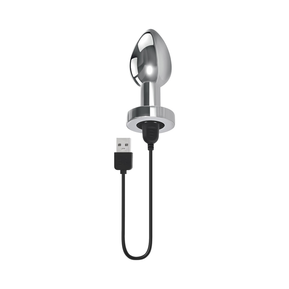 Gender X Rockin' Metal Plug XL Rechargeable Vibrating Anal Plug Aluminum Silver