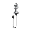 Gender X Rockin' Metal Plug XL Rechargeable Vibrating Anal Plug Aluminum Silver