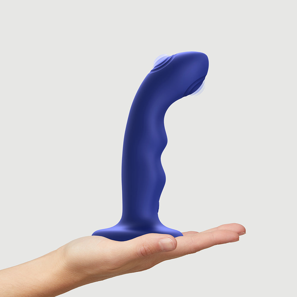 Strap-On-Me Tapping Dildo Wave Night Blue - Fantasies Boutique