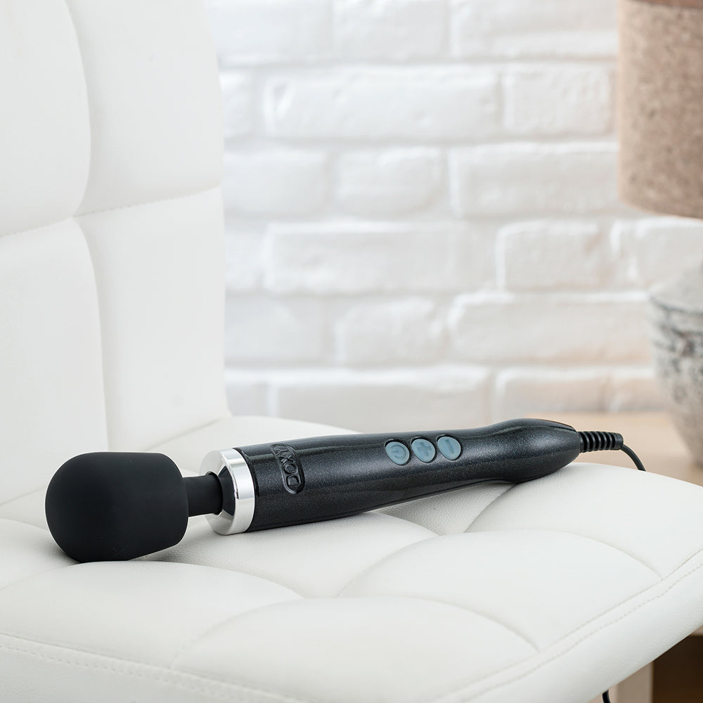Doxy Die Cast Wand Vibrator Black - Fantasies Boutique