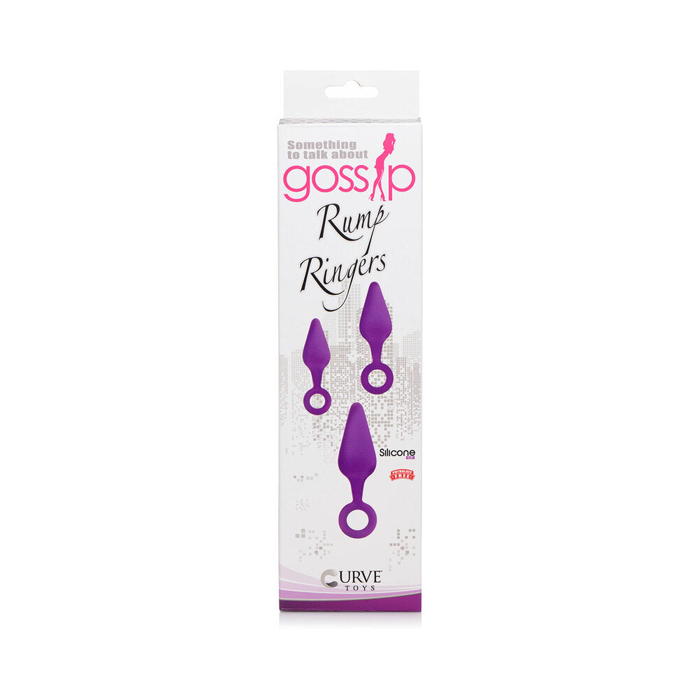 Gossip Rump Ringers 3-Piece Silicone Anal Plug Training Set Violet