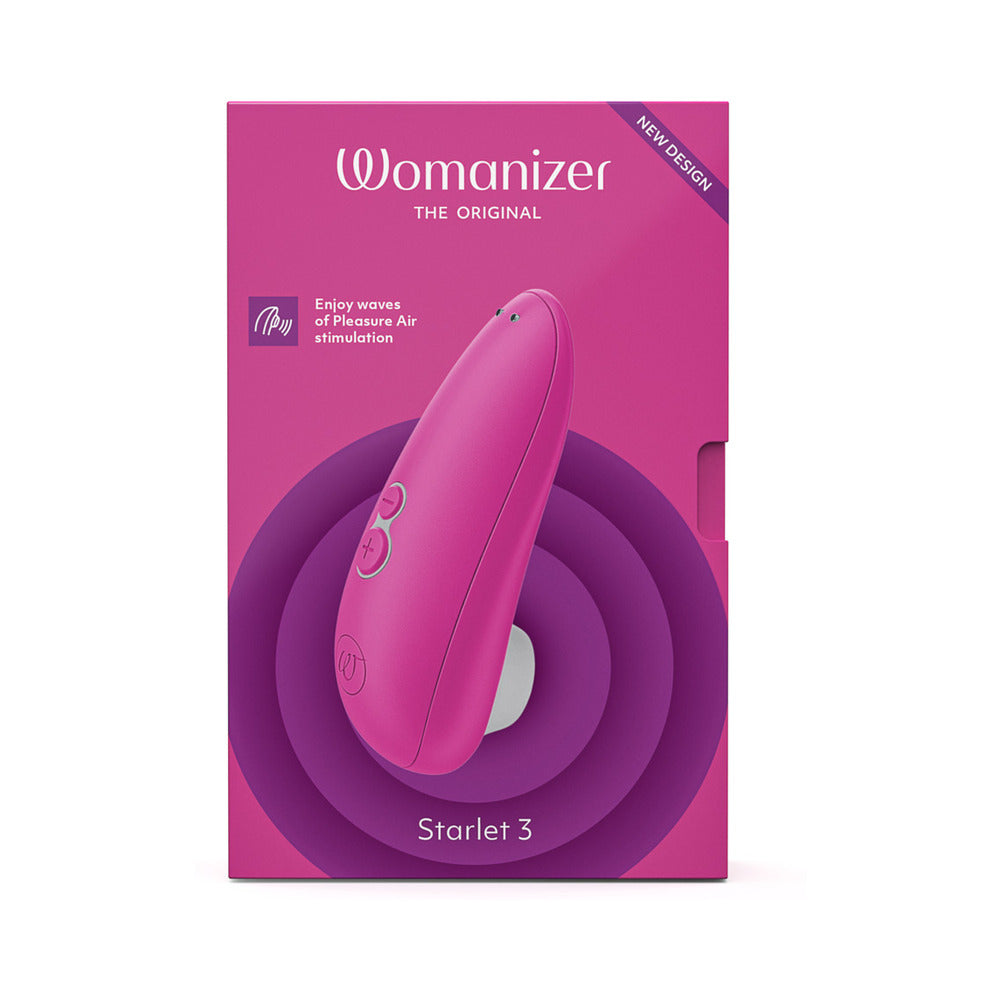 Womanizer Starlet 3 Rechargeable Silicone Compact Pleasure Air Clitoral Stimulator Pink - Fantasies Boutique