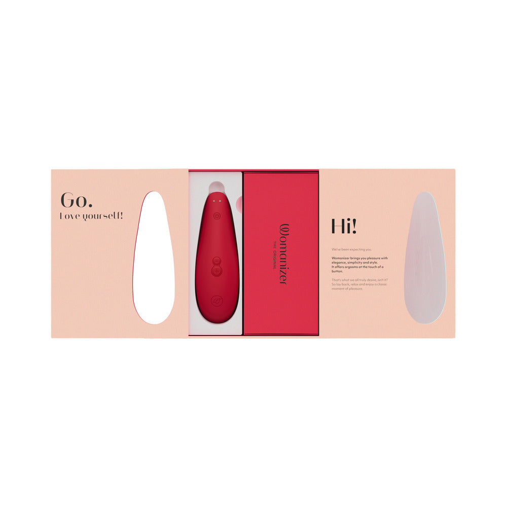 Womanizer x Marilyn Monroe Classic 2 Special Edition Pleasure Air Clitoral Stimulator Vivid Red - Fantasies Boutique