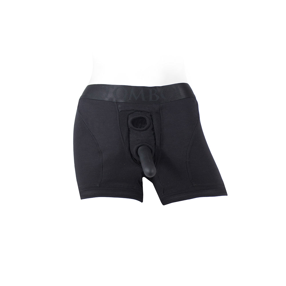 SpareParts Tomboii Rayon Boxer Briefs Harness Black Size 3XL - Fantasies Boutique
