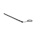 Ouch! Urethral Sounding Silicone Plug & Cock Ring Set Black 10 mm