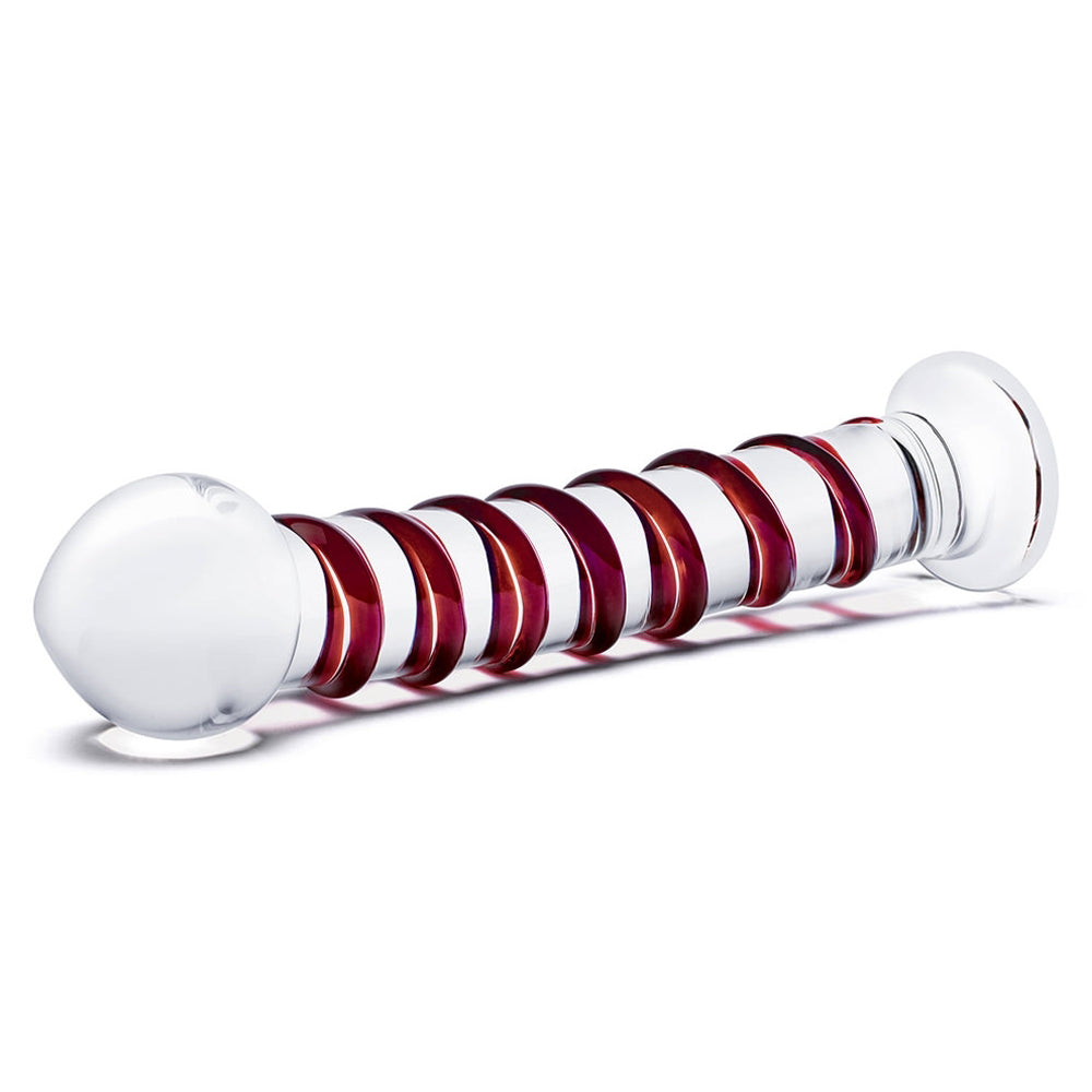 Glas 10 in. Mr. Swirly Glass Dildo - Fantasies Boutique