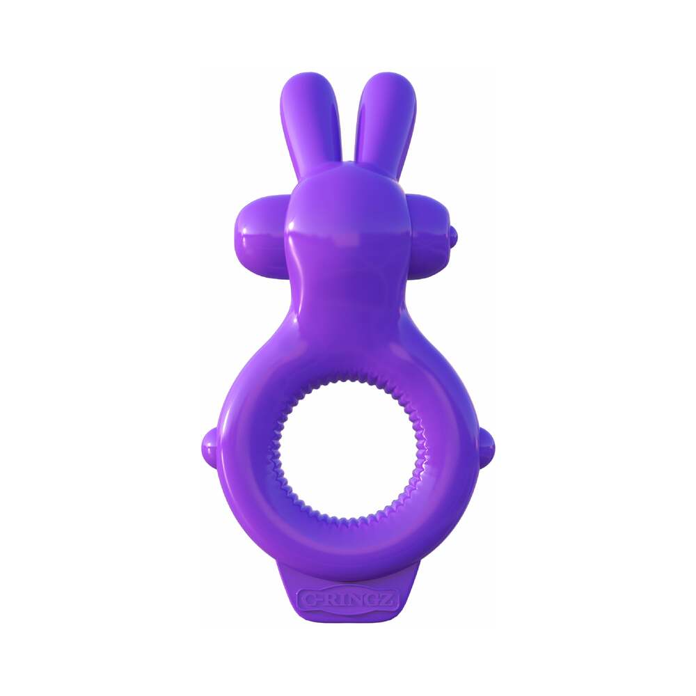 Fantasy C-Ringz Vibrating Ultimate Rabbit Ring With Ears Purple - Fantasies Boutique
