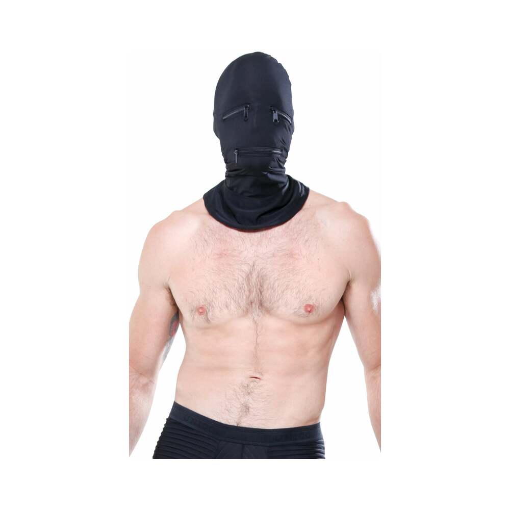 Fetish Fantasy Series Zipper Face Hood Black - Fantasies Boutique
