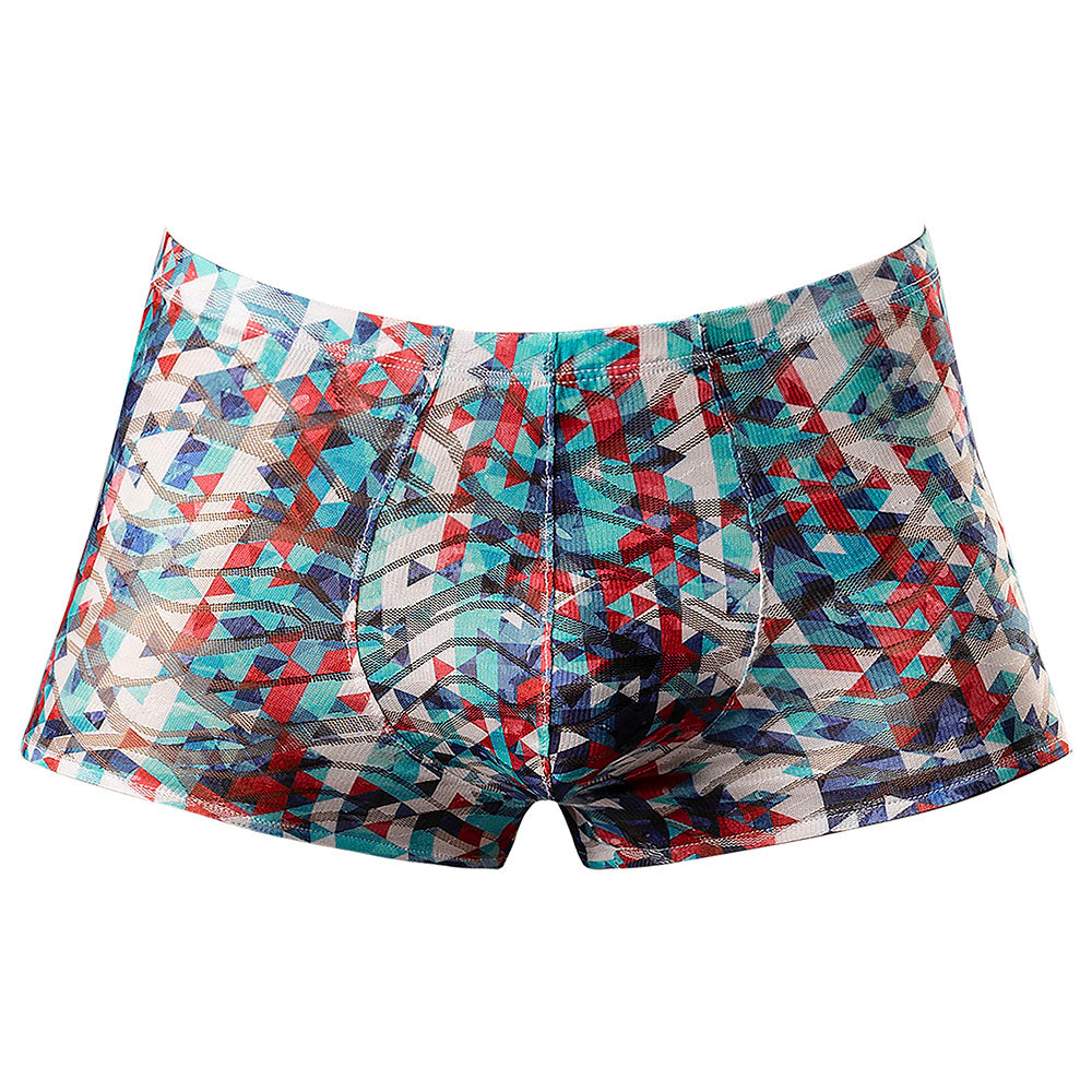 Male Power Your Lace Or Mine Pouch Short Geometric L