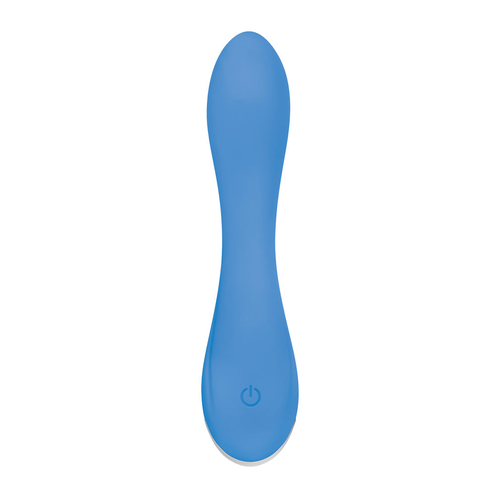 Evolved Blue Crush Rechargeable Silicone G-Spot Vibrator Blue - Fantasies Boutique