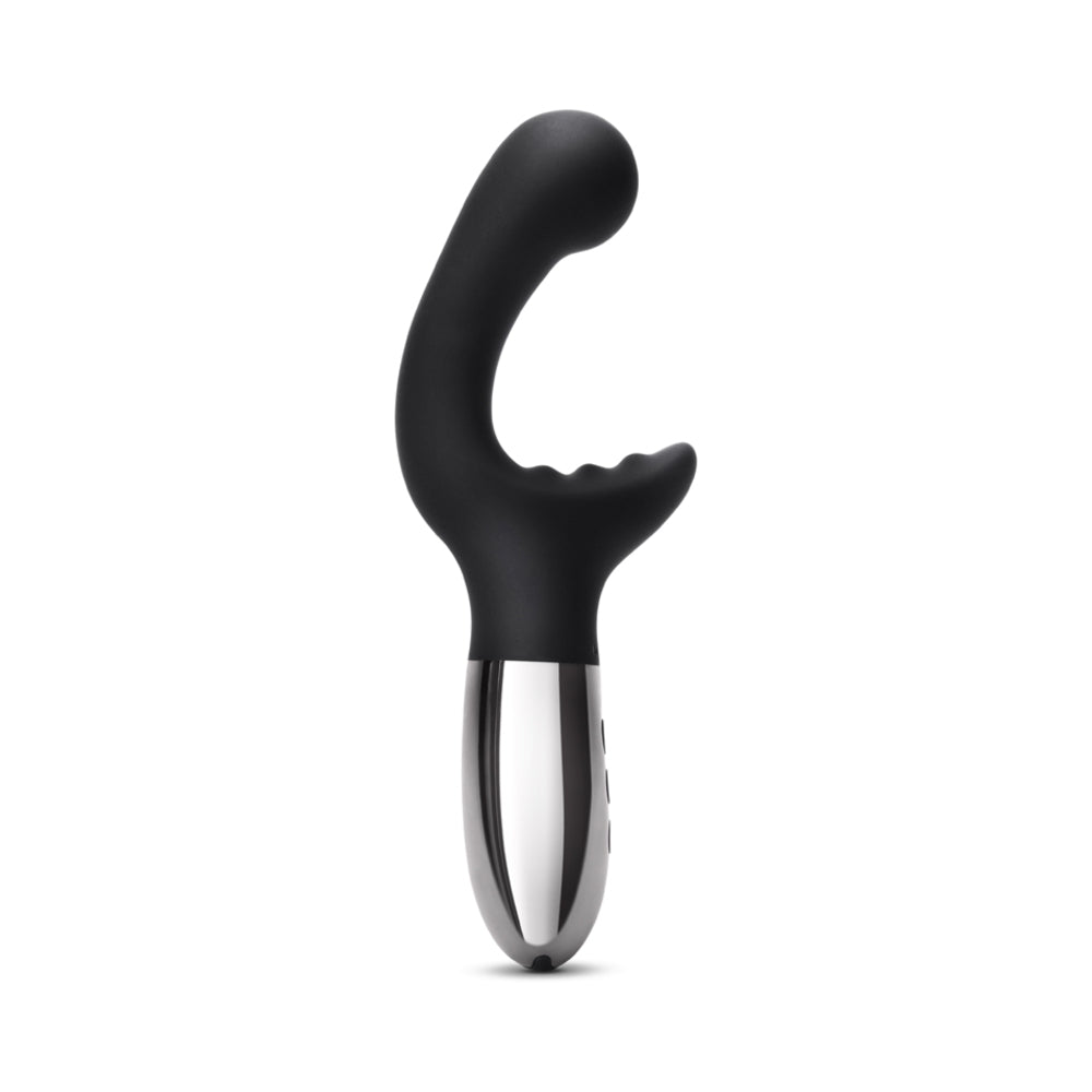 Le Wand XO Rechargeable Double-Motor Wave Silicone Dual Stimulation Vibrator Black - Fantasies Boutique