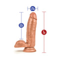 Coverboy Manny The Fireman Realistic 7 in. Dildo with Balls Tan - Fantasies Boutique