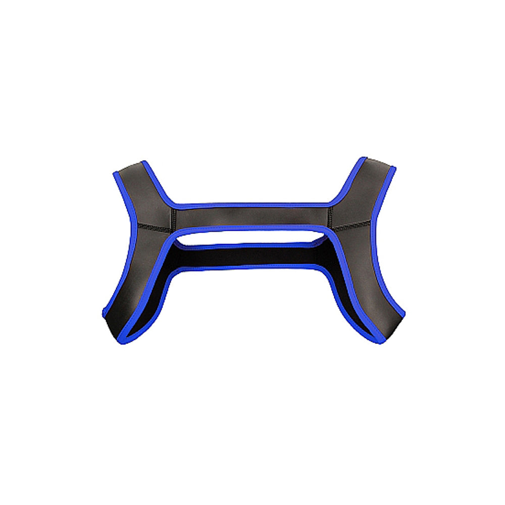 Ouch! Puppy Play Neoprene Harness Blue L/XL - Fantasies Boutique