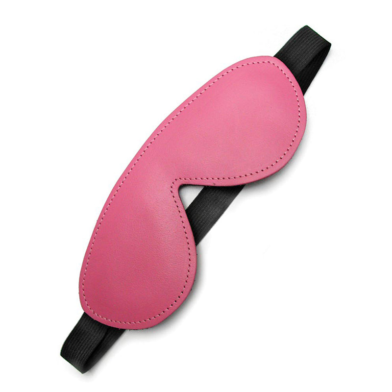 Kinklab Pink Bound Leather Blindfold - Fantasies Boutique