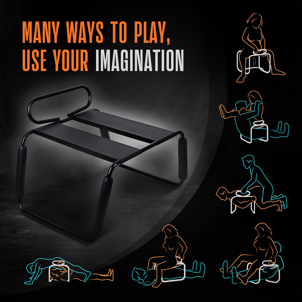 Temptasia Surrender Sex Chair Black - Fantasies Boutique