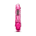 Naturally Yours Wild Ride Realistic 9 in. Vibrating Dildo Pink - Fantasies Boutique