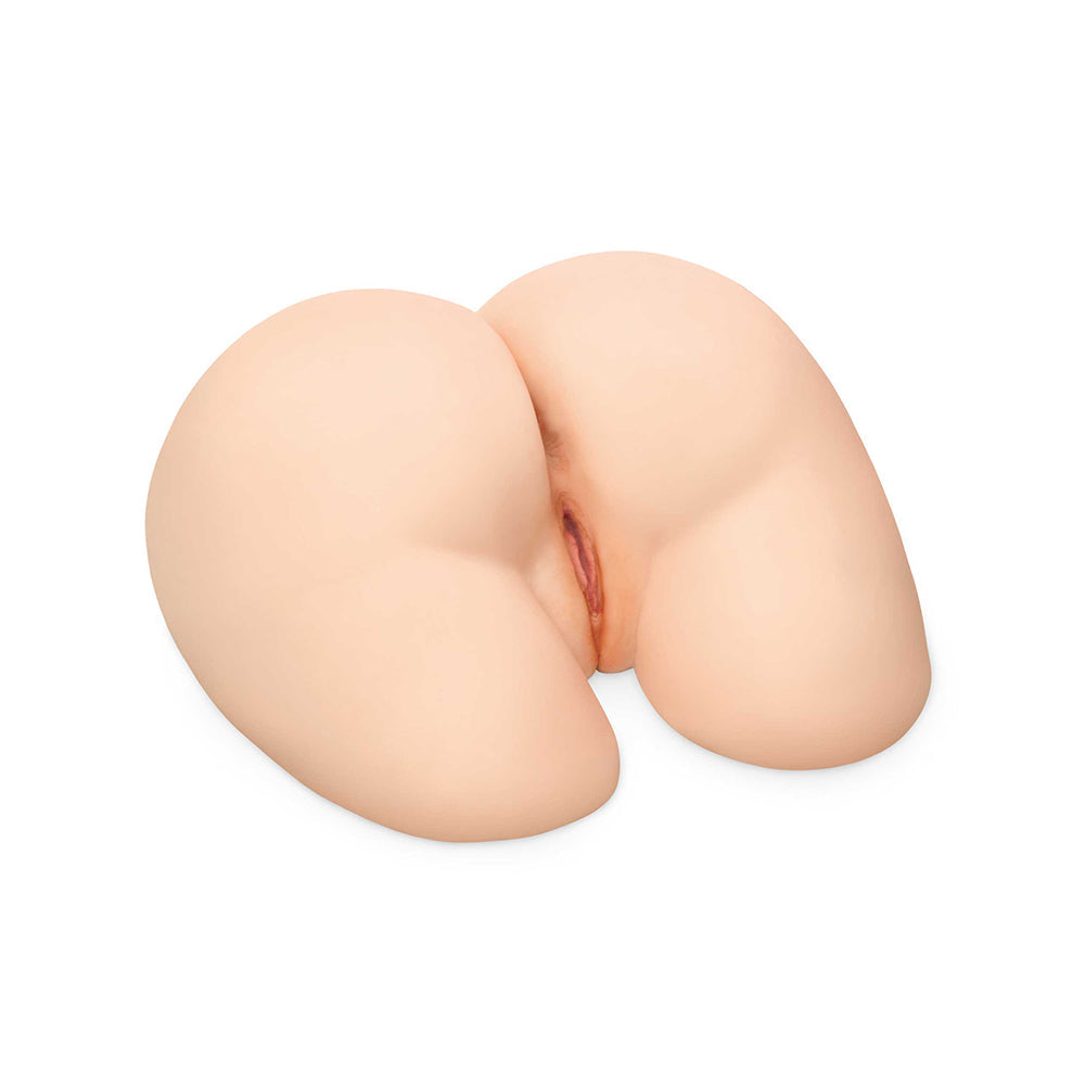 PDX Plus Perfect Ass XL Dual Entry Masturbator Beige - Fantasies Boutique