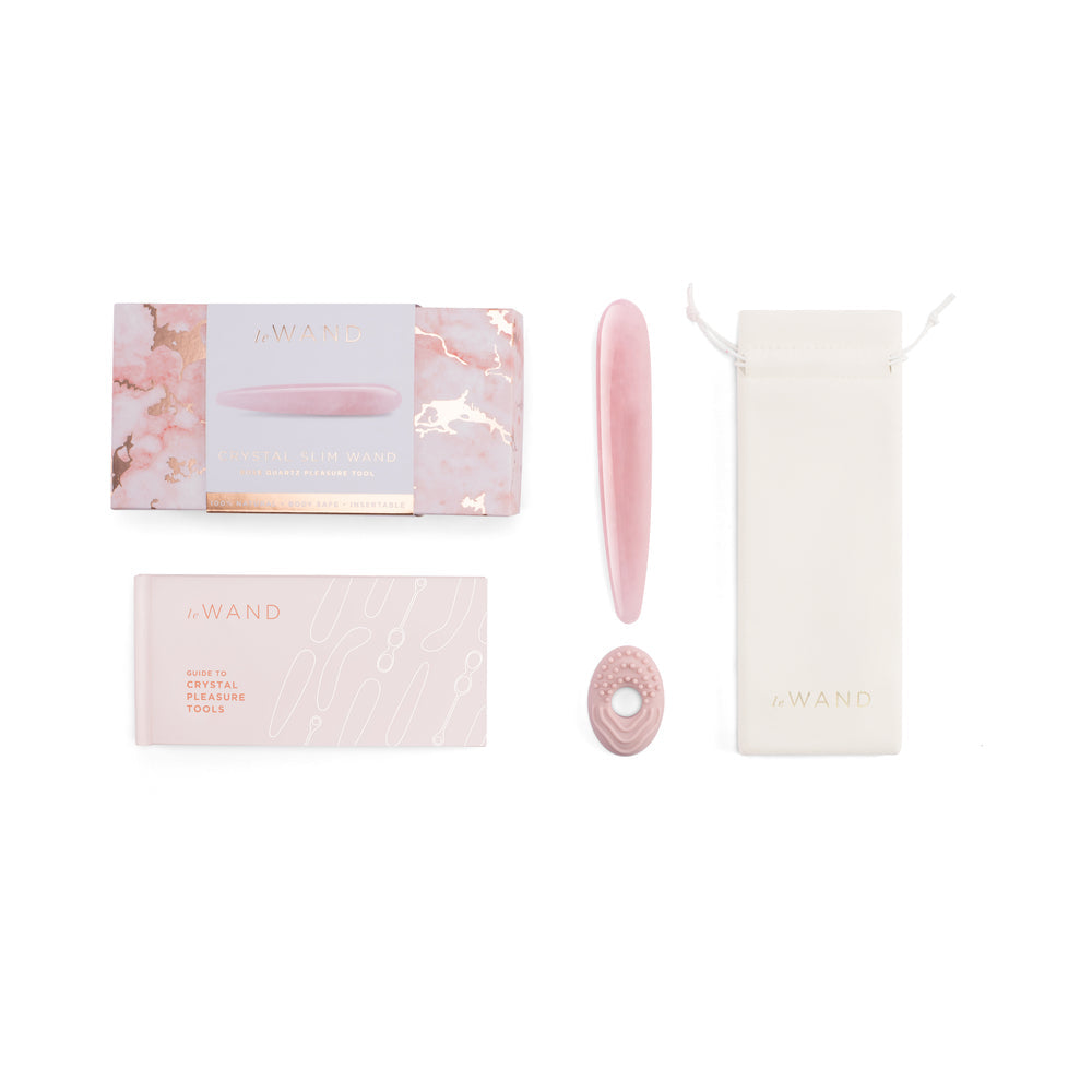 Le Wand Crystal Slim Wand Rose Quartz - Fantasies Boutique