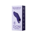 FemmeFunn Dioni Rechargeable Silicone Finger Vibrator Large Dark Purple - Fantasies Boutique