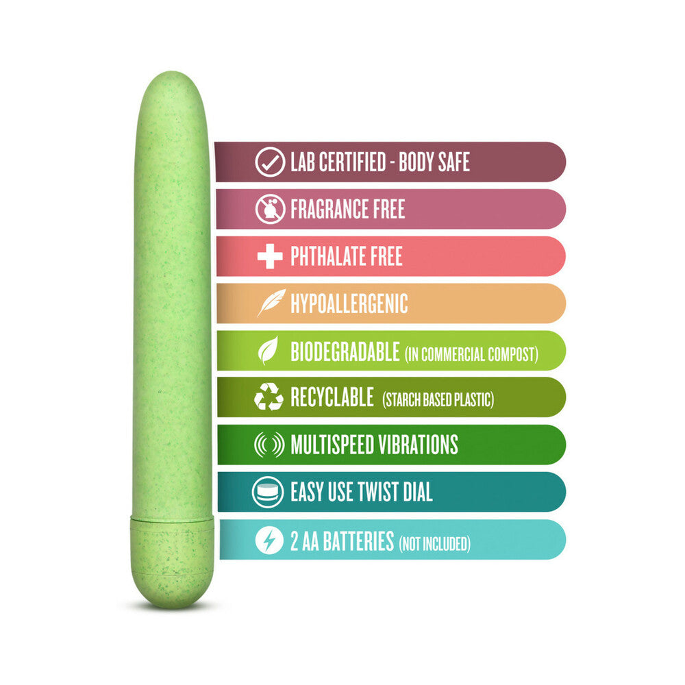Blush Gaia Eco Slimline Vibrator Green - Fantasies Boutique
