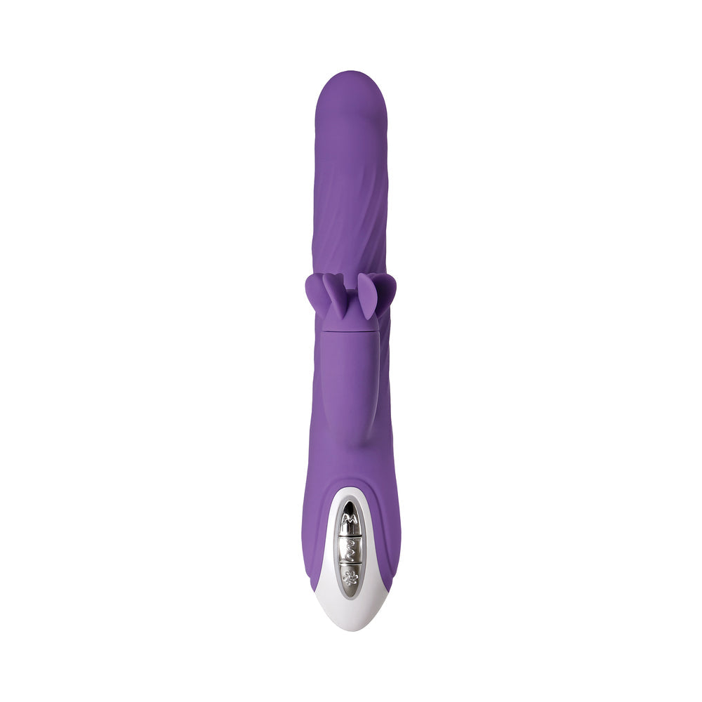 Evolved Tilt-O-Whirl Dual Stimulation Vibrator With Spinning Clit Stimulator Purple - Fantasies Boutique