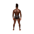 Male Power Sassy Lace Bikini Solid Pouch Black L - Fantasies Boutique