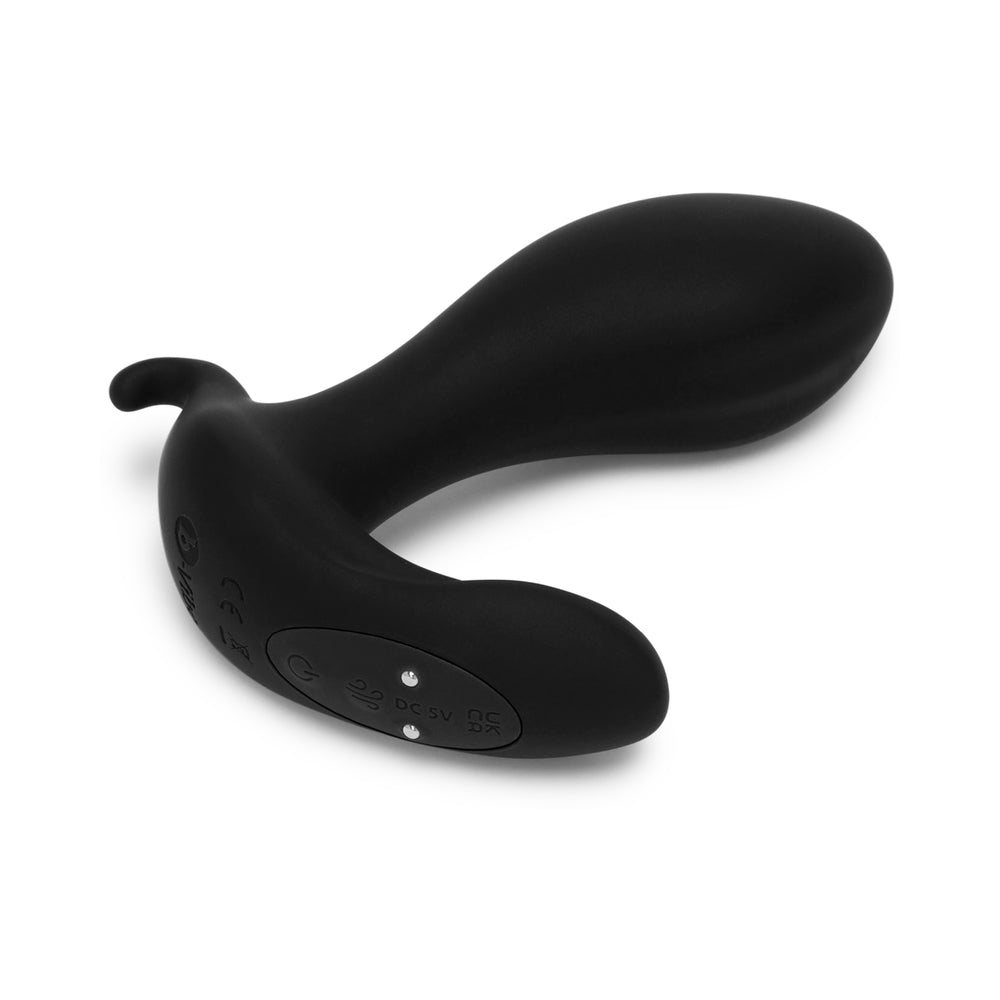 b-Vibe Expand Expanding and Vibrating Remote Control Plug Black - Fantasies Boutique