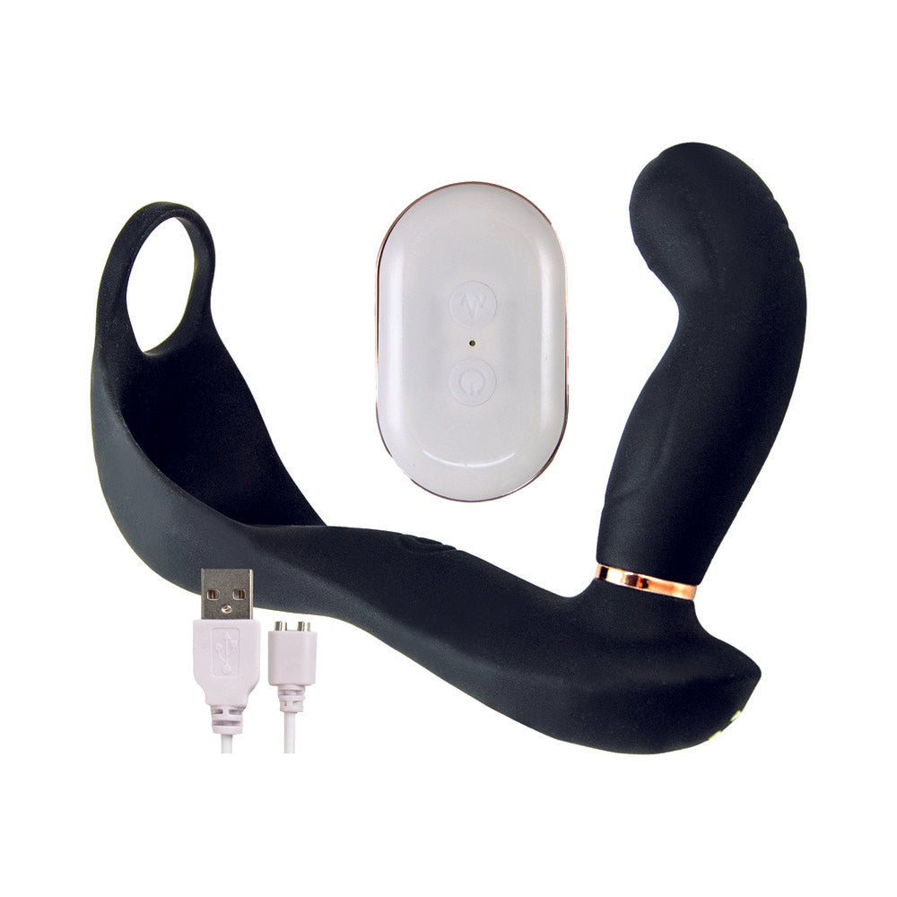 Butts Up P-Spot Massager Pro Silicone Black - Fantasies Boutique
