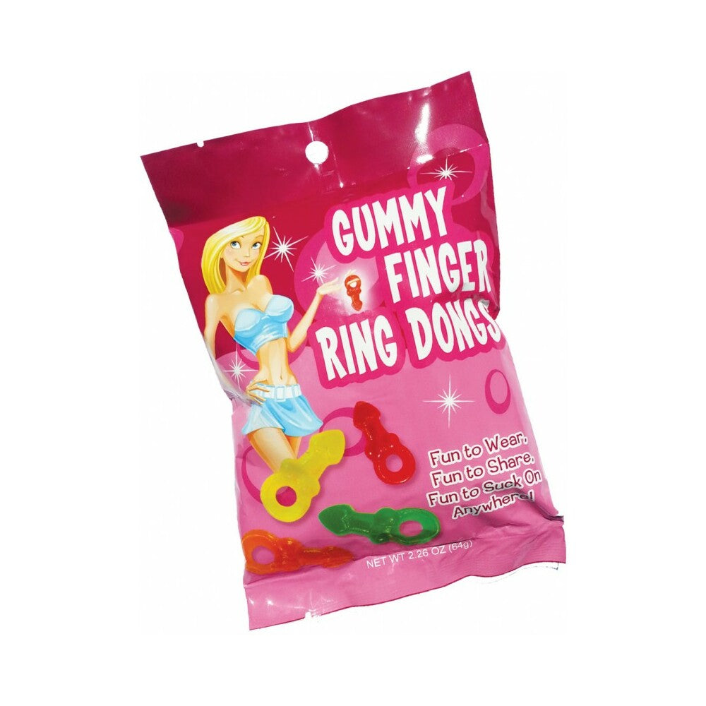 Gummy Finger Ring Dongs 8/Bag(12/DP) - Fantasies Boutique