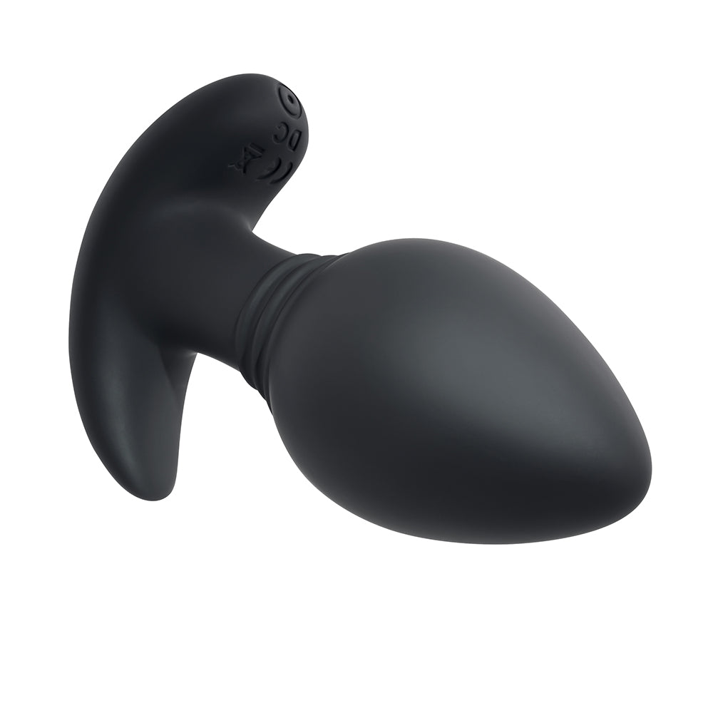Playboy Plug & Play Rechargeable Remote Controlled Vibrating Silicone Anal Plug Navy - Fantasies Boutique