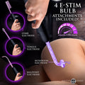 Master Series Elektra wand Rechargeable E-Stim Wand with Attachments Black
