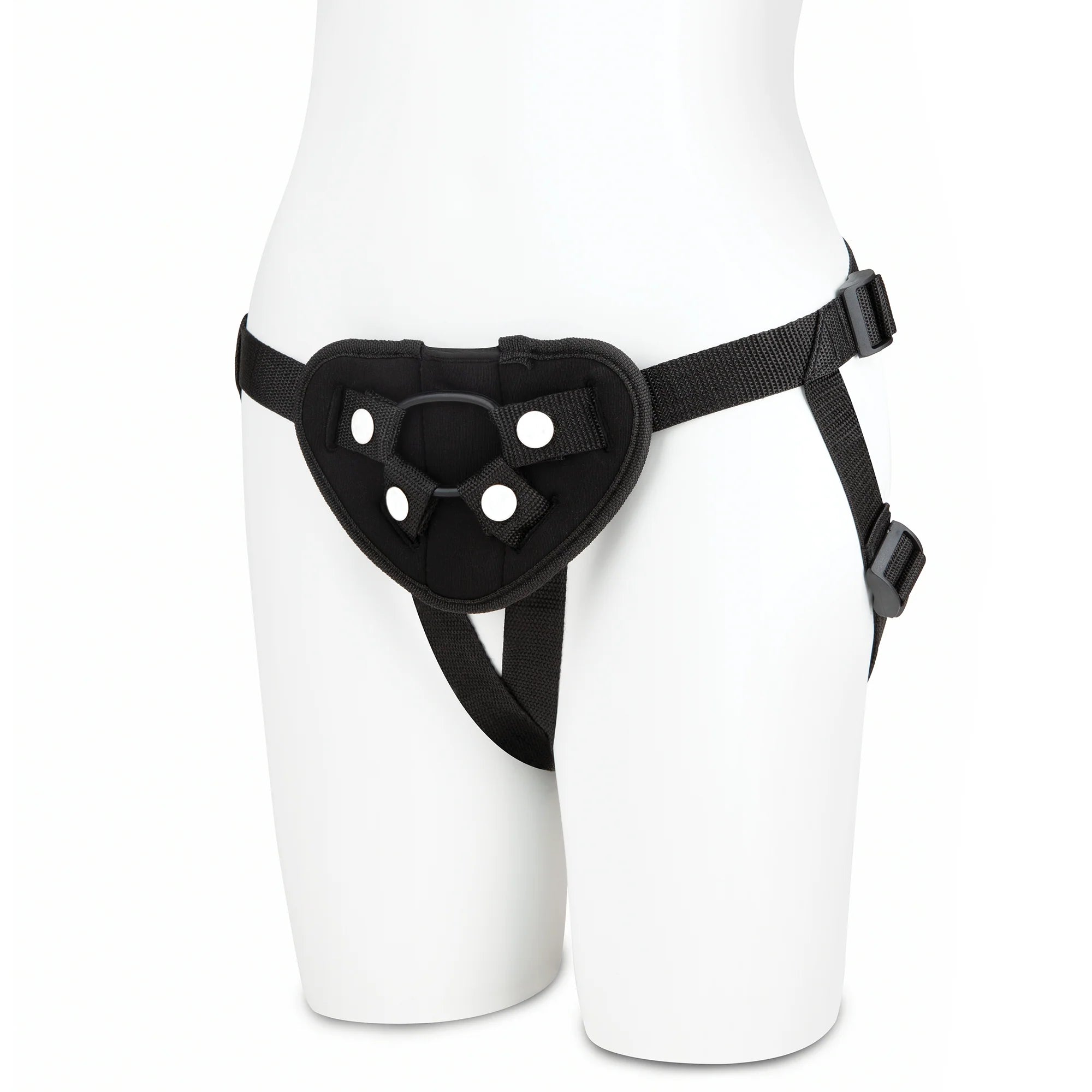Lux Fetish Neoprene Strap-On Harness Black - Fantasies Boutique