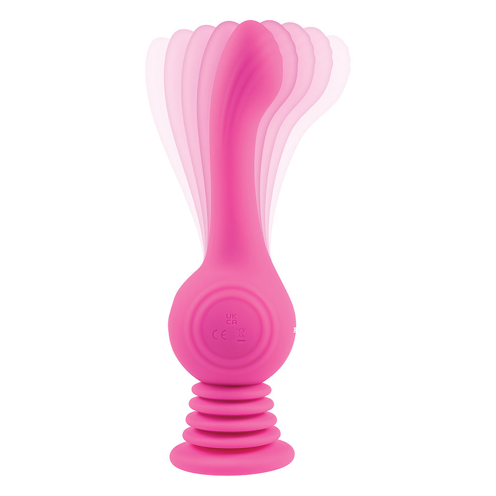 Evolved Gyro Vibe Rechargeable Gyrating Silicone Vibrator Pink - Fantasies Boutique