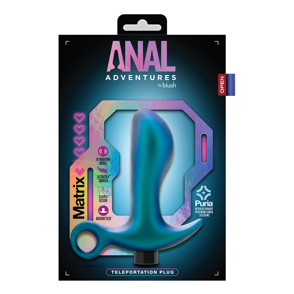 Anal Adventures Matrix Teleportation Plug Lunar Blue - Fantasies Boutique