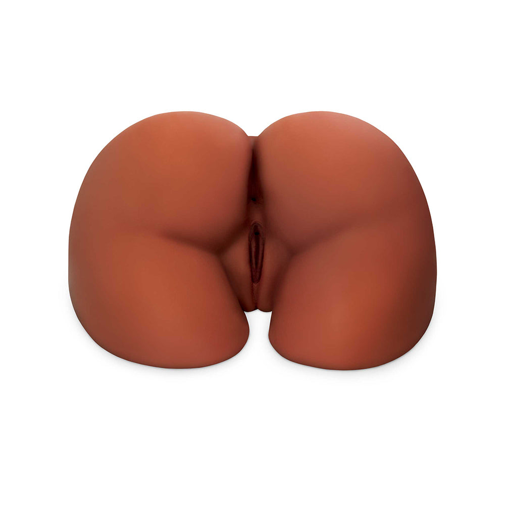 PDX Plus Perfect Ass XL Dual Entry Masturbator Brown - Fantasies Boutique