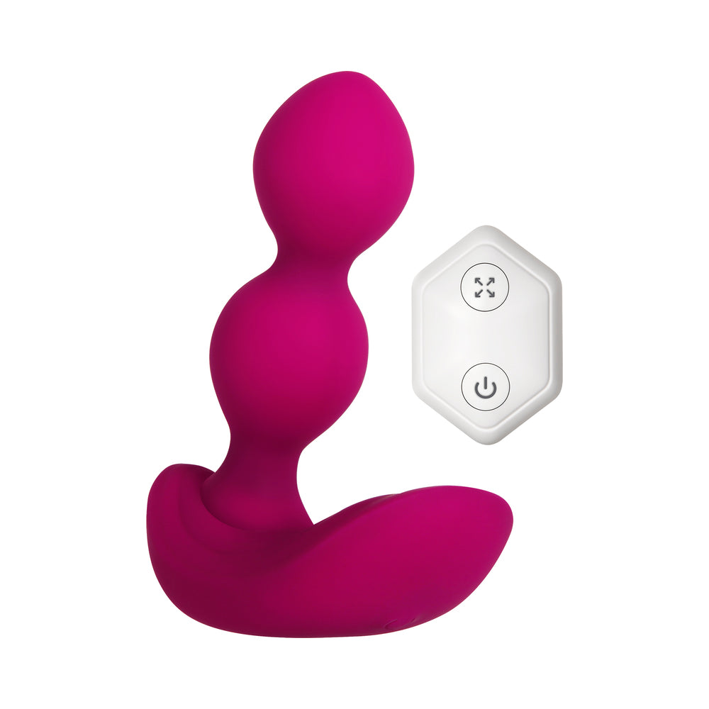 Zero Tolerance Bubble Butt Inflatable Vibrating Beaded Anal Plug Pink - Fantasies Boutique