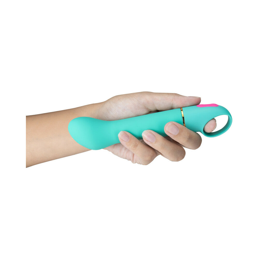 Aria Flirty AF Silicone G-Spot Vibrator Teal - Fantasies Boutique