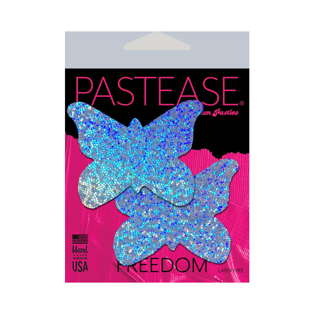 Pastease Butterfly: Baby Blue Glitter Butterflies Pasties