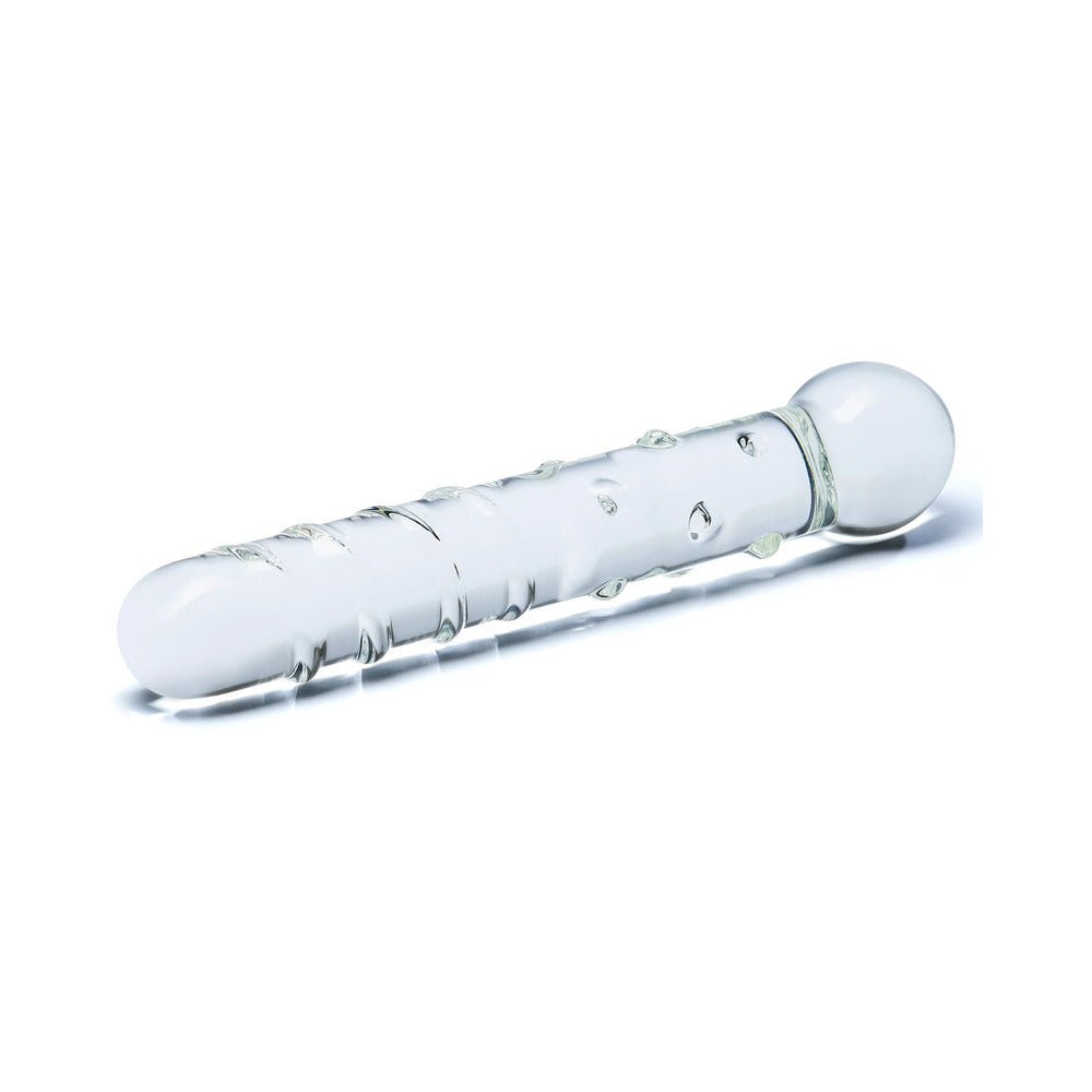 Glas 7 in. Callisto Clear Glass Dildo - Fantasies Boutique