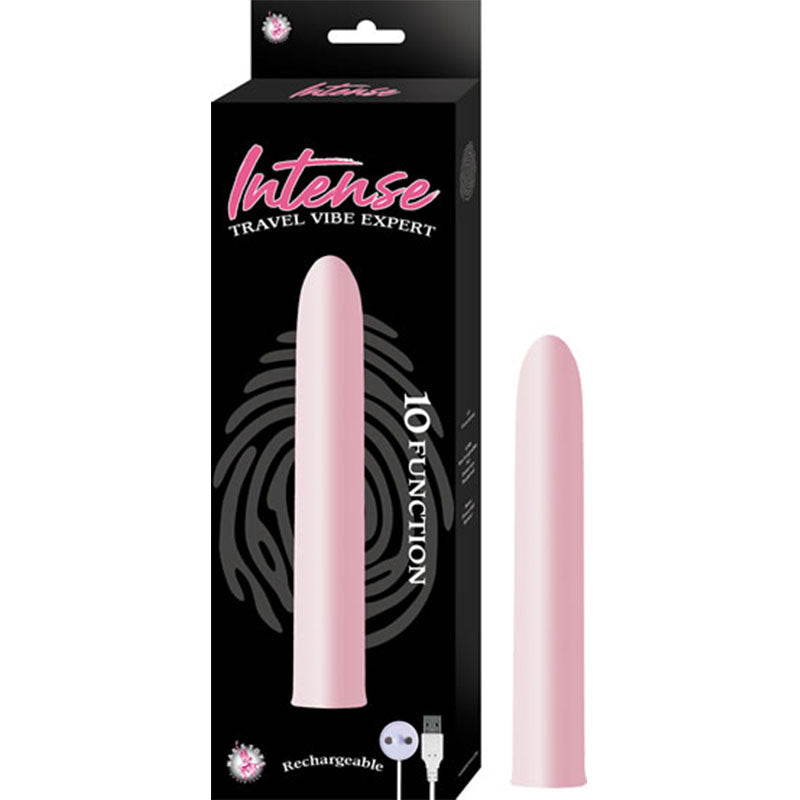 Intense Travel Vibe Exper t10 Function USB Rechargeable Waterproof Pink - Fantasies Boutique