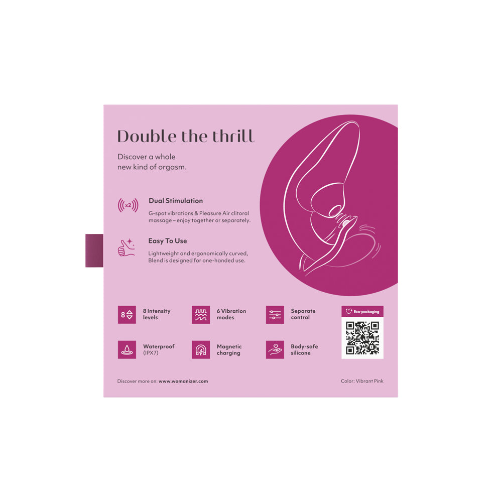 Womanizer Blend Vibrant Pink - Fantasies Boutique