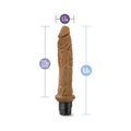 Dr. Skin Vibe 8 Realistic 9.75 in. Vibrating Dildo Tan - Fantasies Boutique