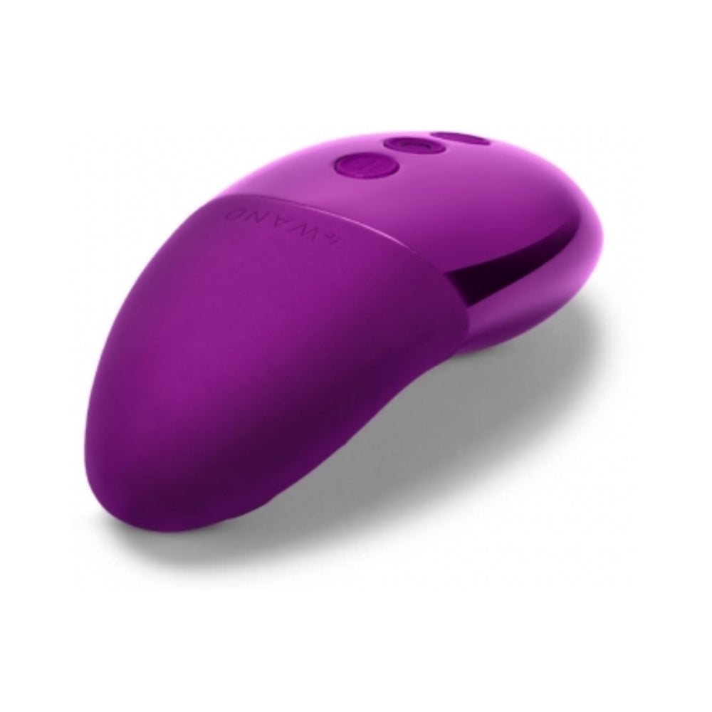 Le Wand Chrome Point Rechargeable Silicone Mini Vibrator Dark Cherry - Fantasies Boutique