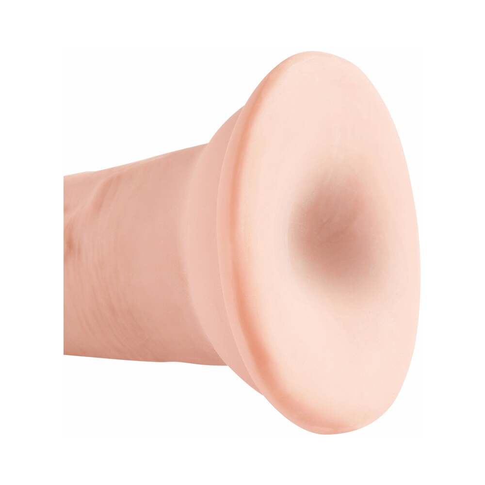 King Cock Plus 5 in. Triple Density Cock Realistic Dildo With Suction Cup Beige - Fantasies Boutique