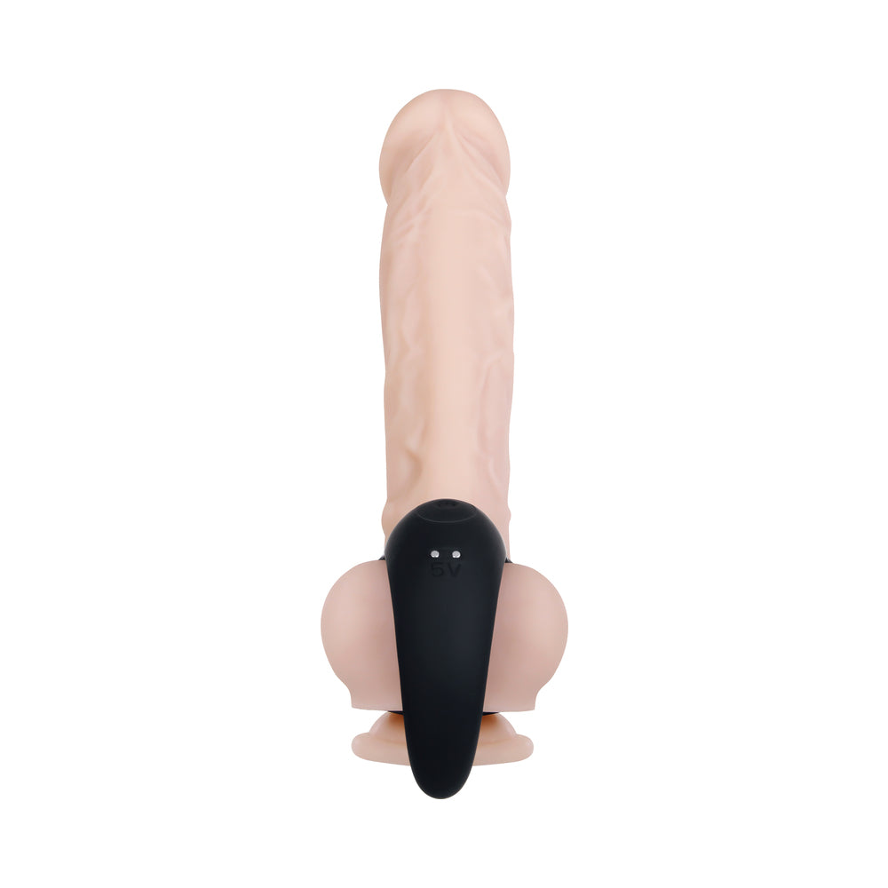 Zero Tolerance Vibrating Ball Cradle Rechargeable Remote-Controlled Silicone Cockring Black - Fantasies Boutique