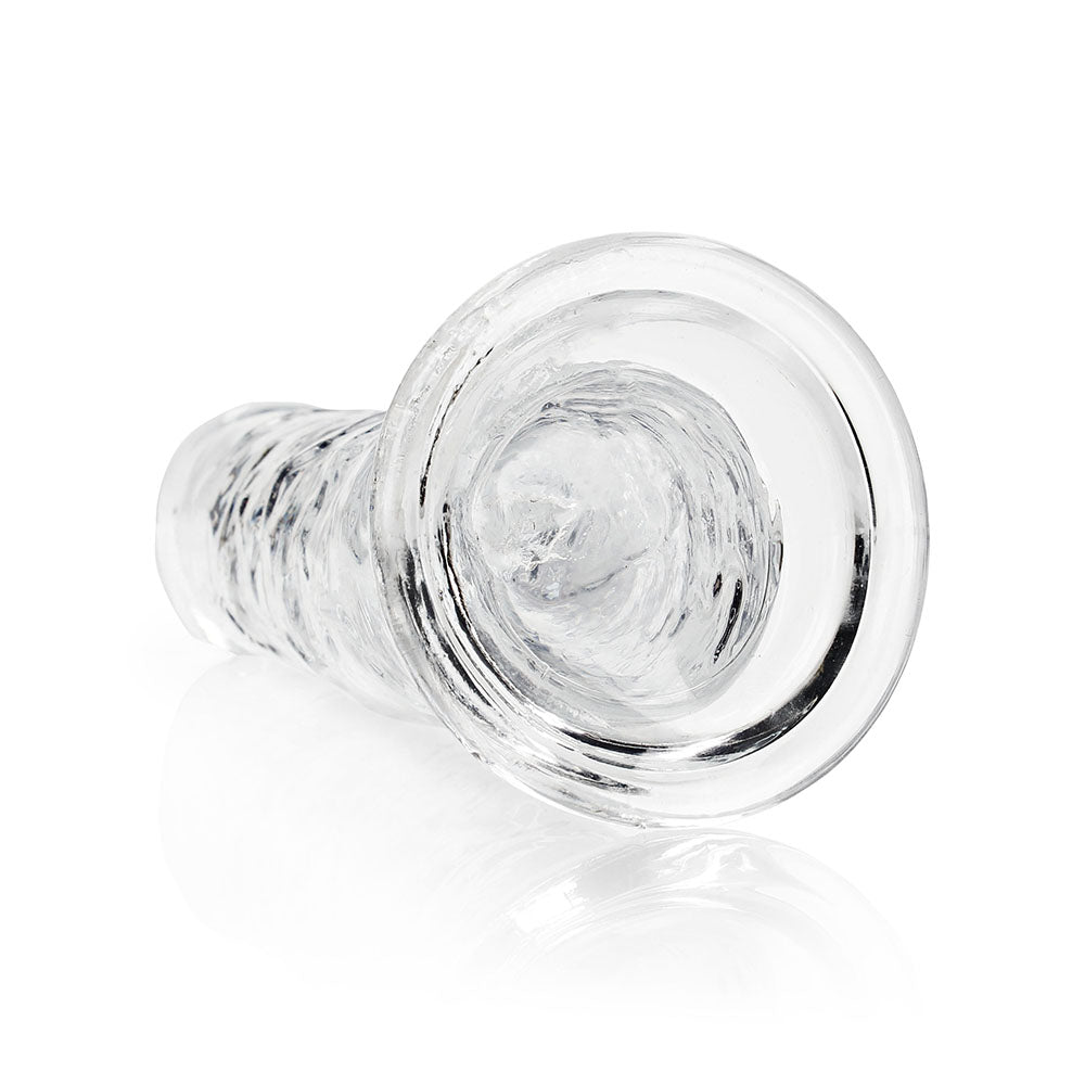 RealRock Crystal Clear Straight 11 in. Dildo Without Balls Clear - Fantasies Boutique