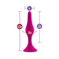 Blush Luxe Silicone Beginner Plug Medium Pink - Fantasies Boutique