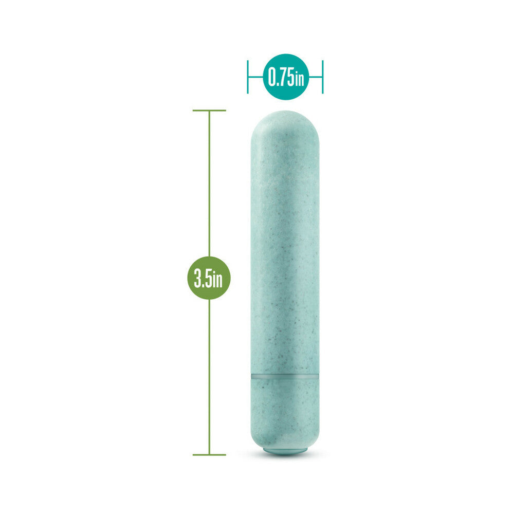 Blush Gaia Eco Bullet Single-Speed Vibrator Aqua - Fantasies Boutique